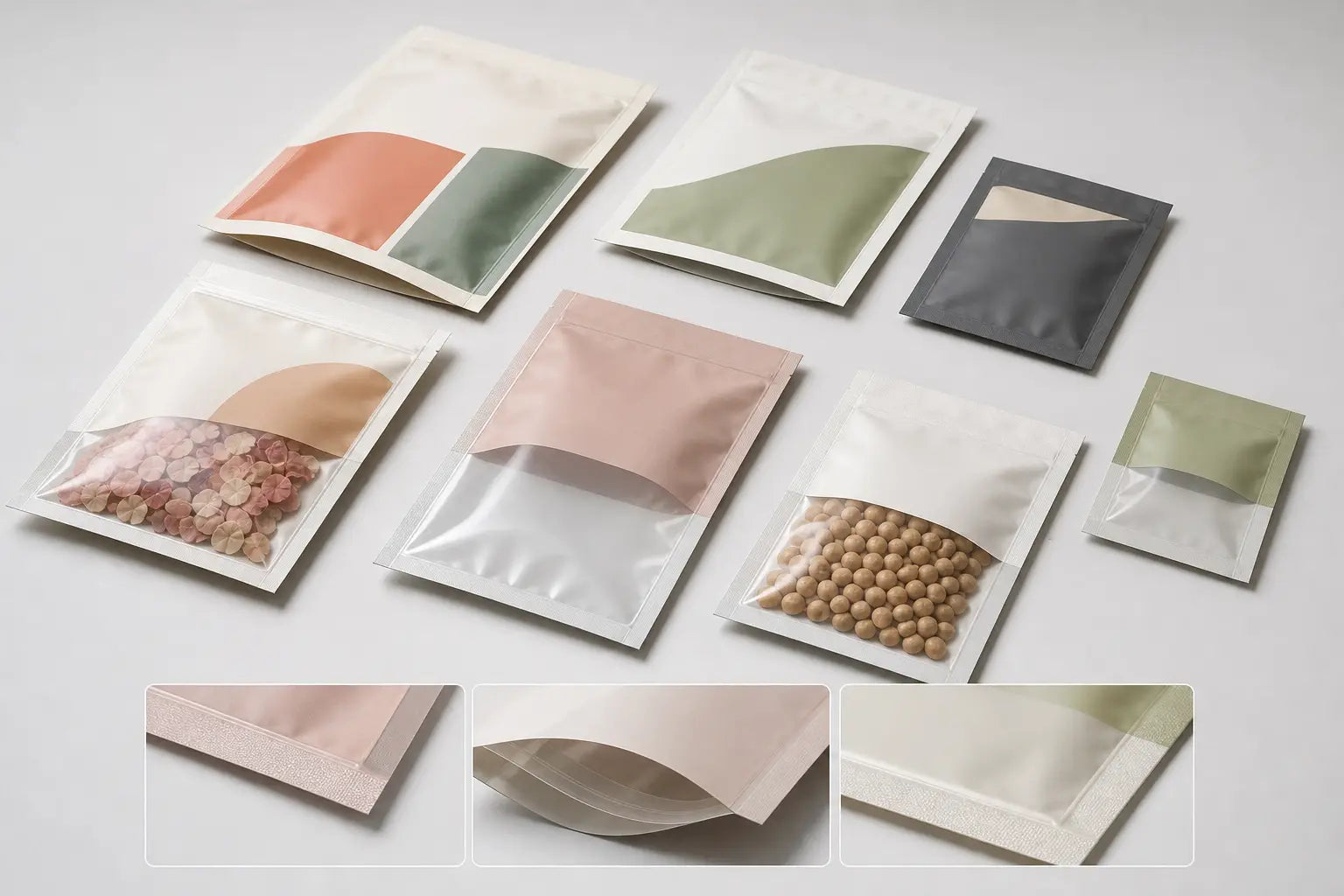 Three Side Seal Pouch packaging render