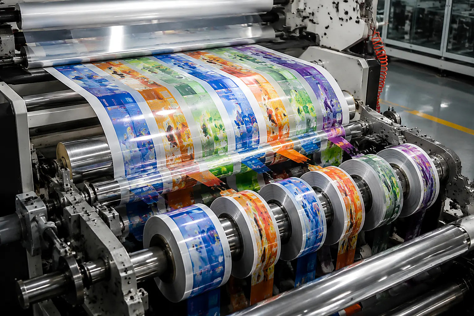 Printed substrate support process visual