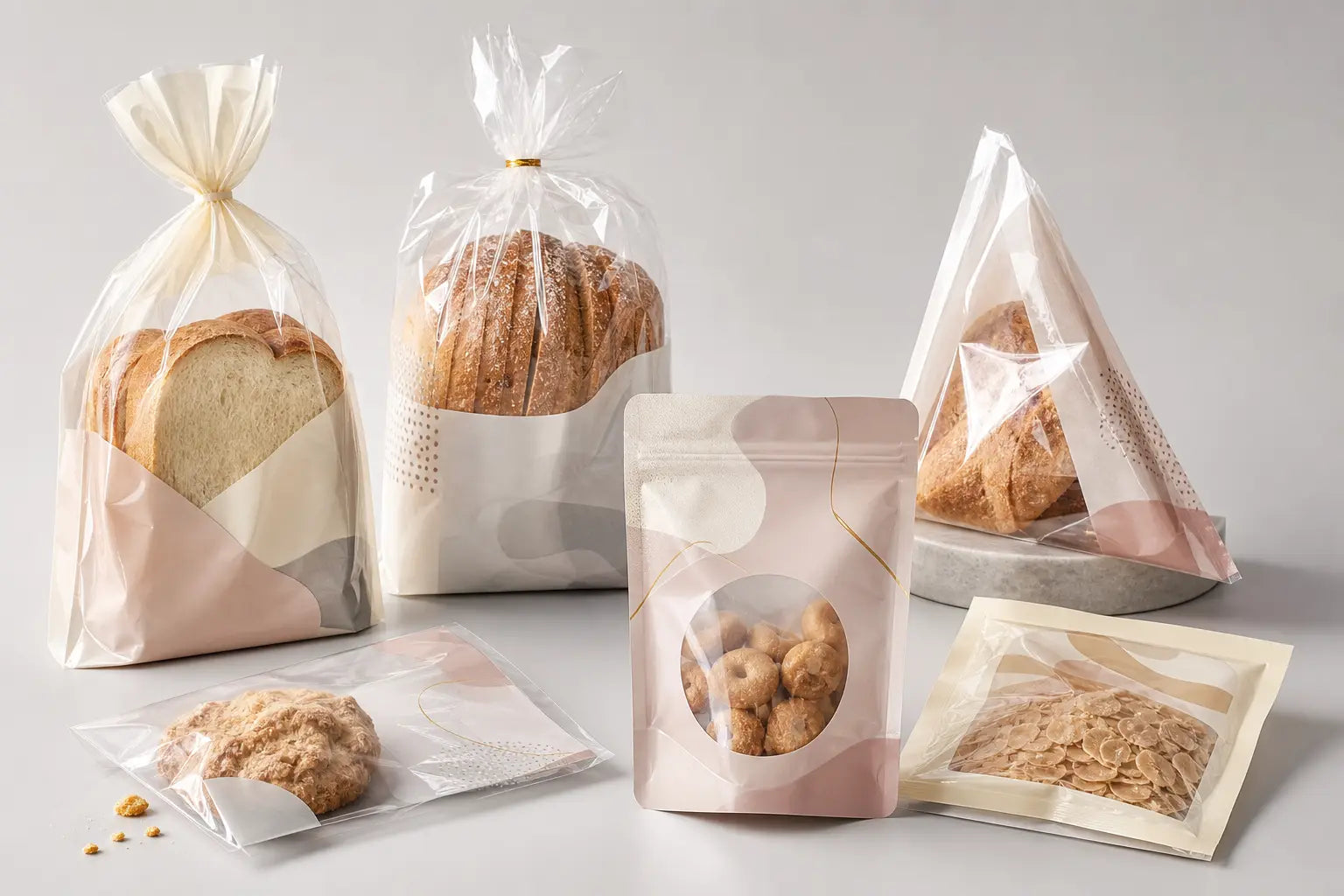 Food Vacuum Bakery Bags Food Pouches. packaging visual