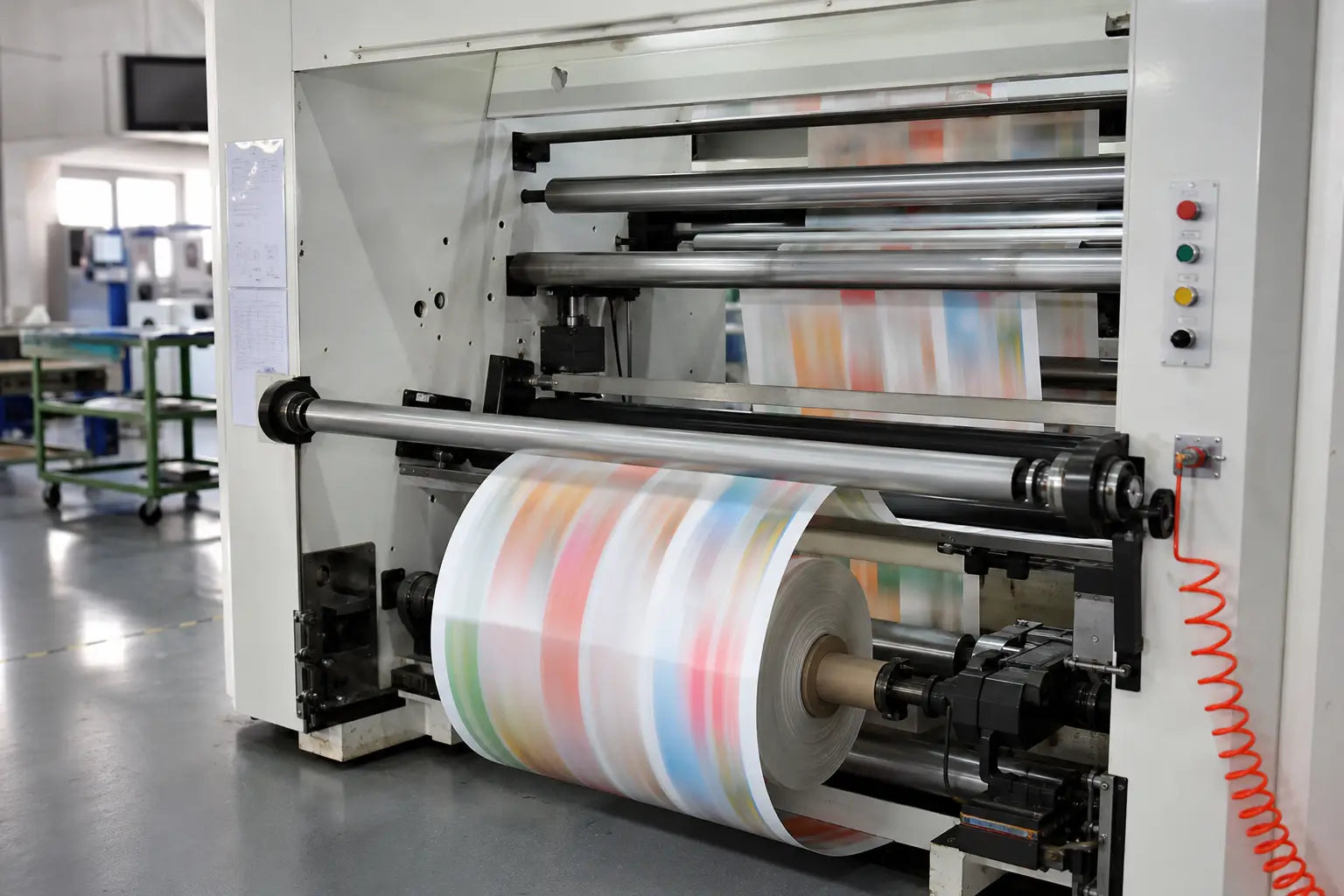 Printed film path process visual