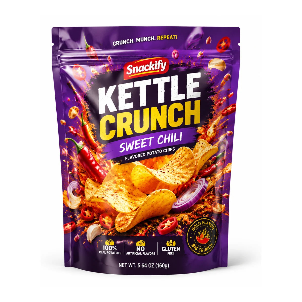 Dry food stand-up pouch packaging format reference