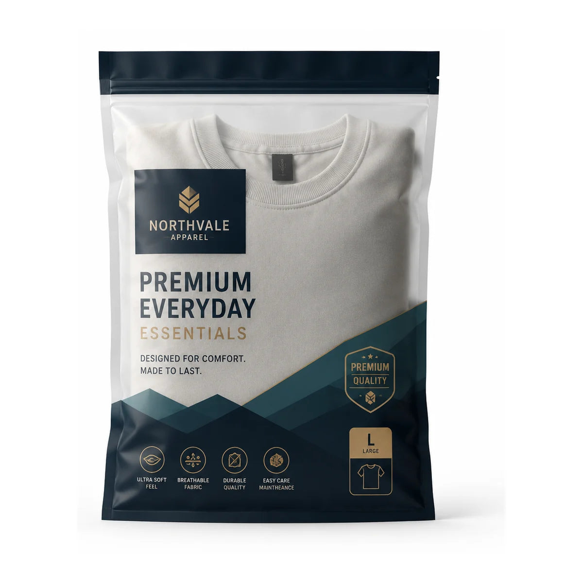 Clothing Bags packaging product visual