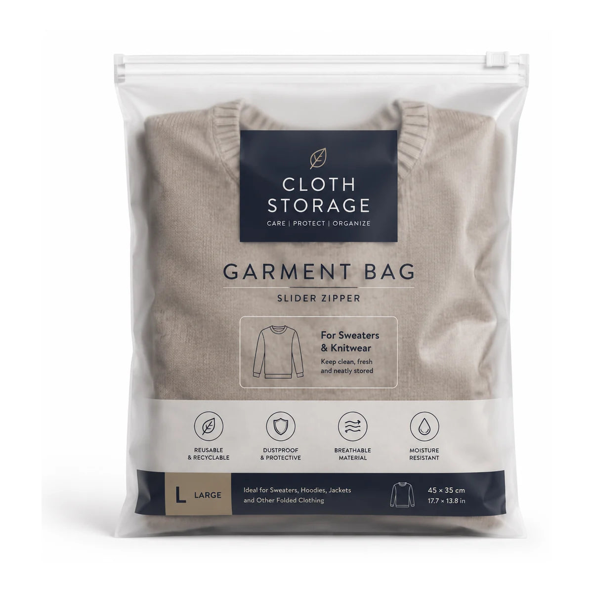 Vacuum Garment Bags packaging product visual